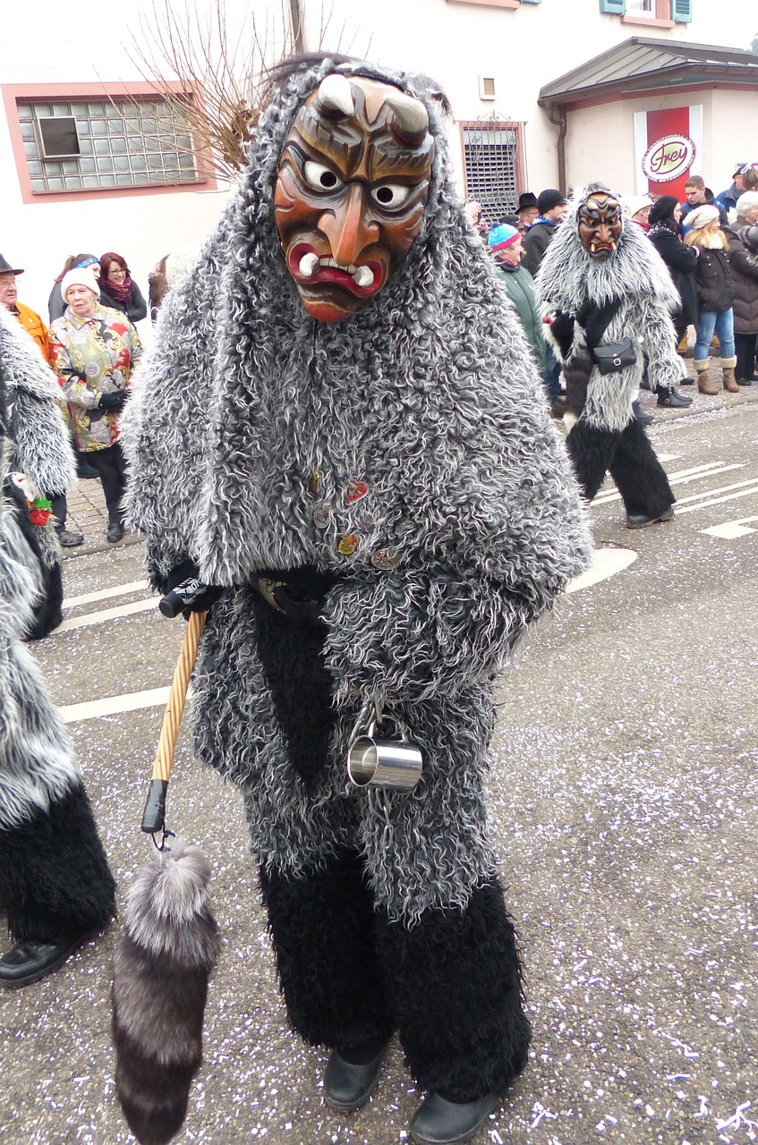 strassenfasnet wooden mask guild group free photo