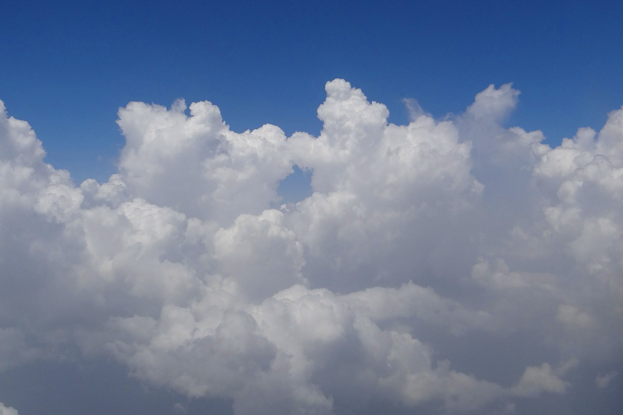 stratocumulus cumulus clouds free photo