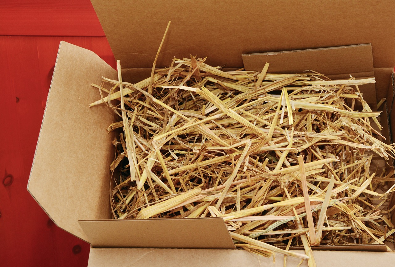 straw packaging cardboard free photo