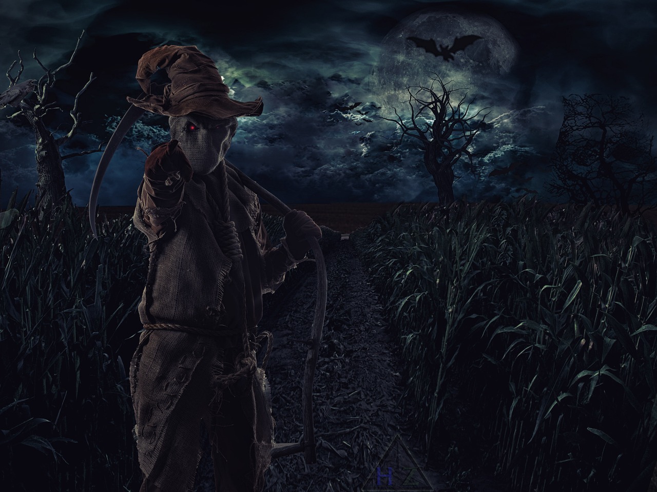 straw man scare fantasy free photo