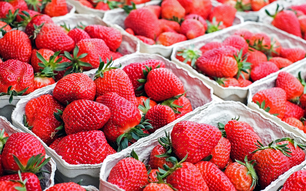 strawberries fruit red free photo