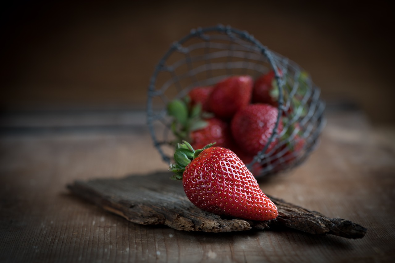 strawberries red ripe free photo