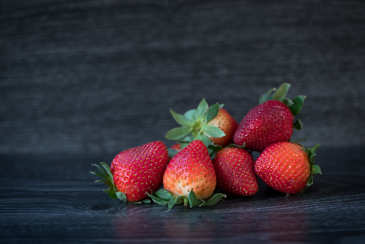 strawberries red ripe free photo
