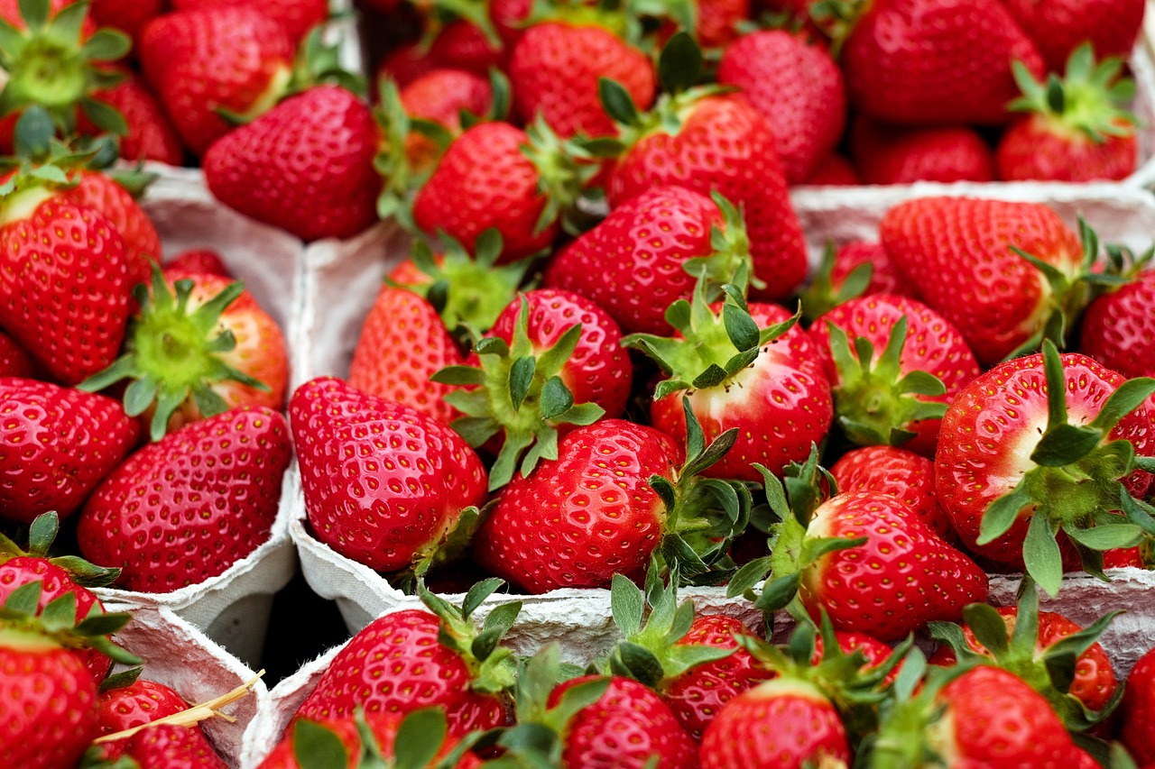 strawberries fruit red free photo