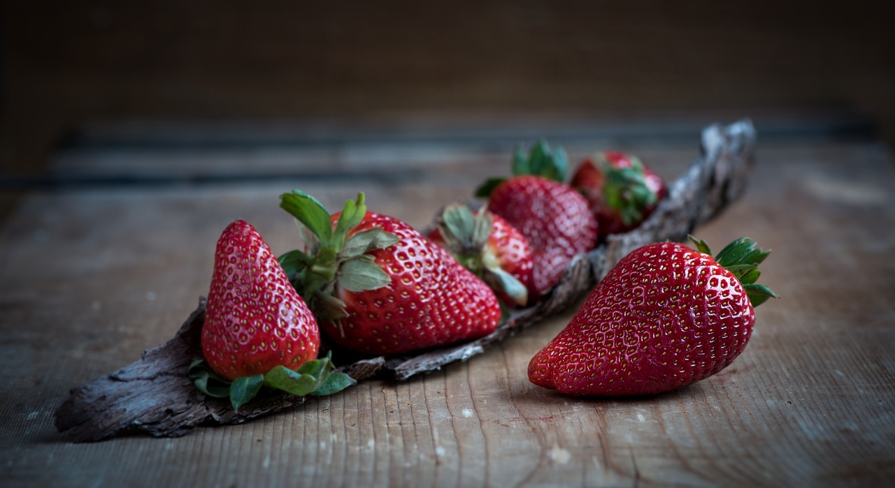 strawberries red ripe free photo