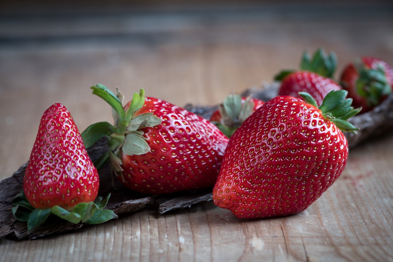 strawberries red ripe free photo