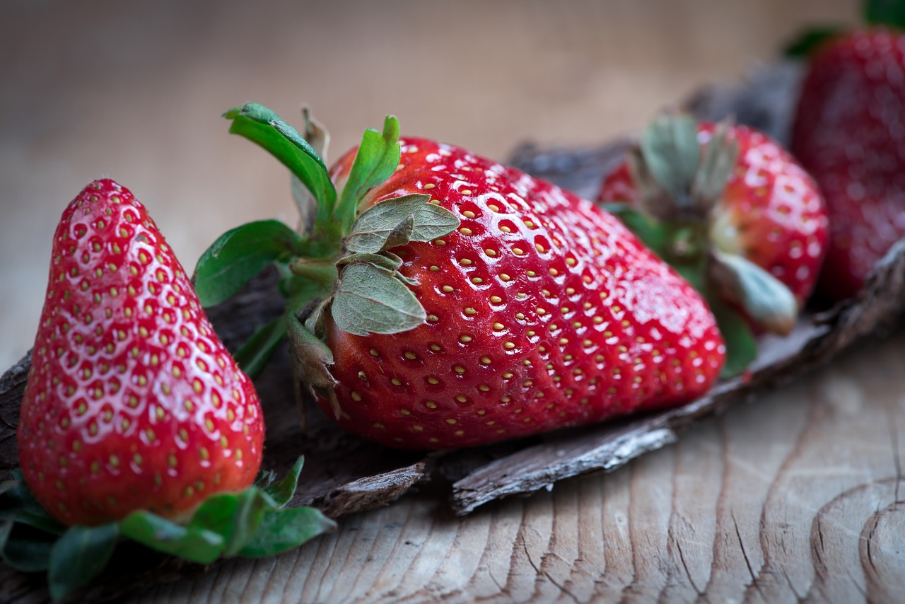 strawberries red ripe free photo