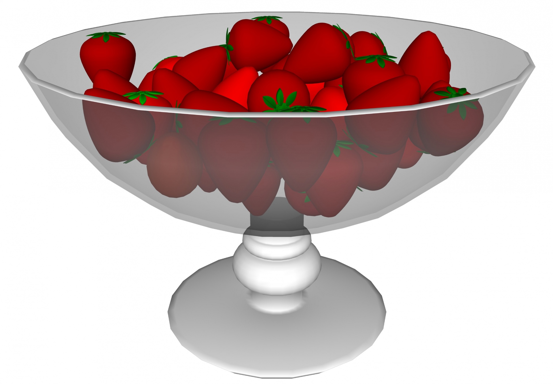 3d drawing strawberries free photo