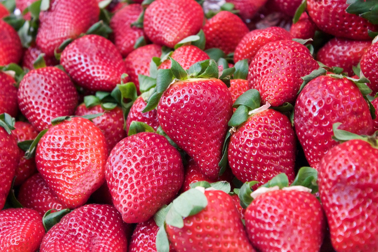 strawberries fruit healthy free photo