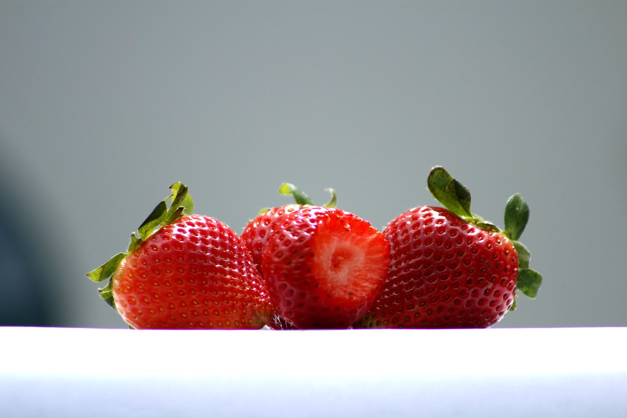 strawberries provocative fruit free photo