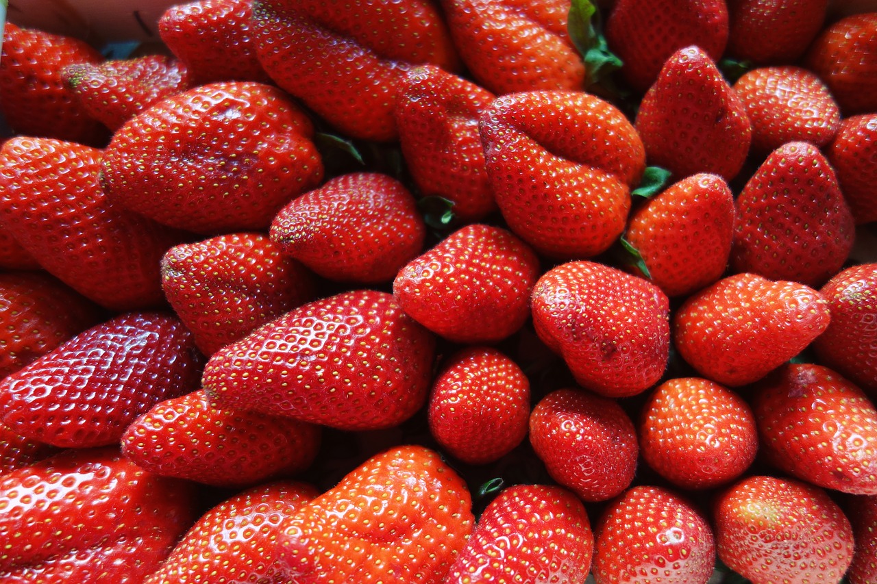 strawberries berries fruit free photo