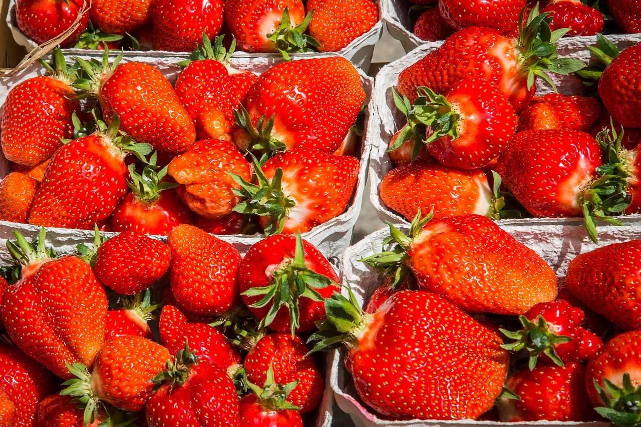 strawberries fruit fruits free photo