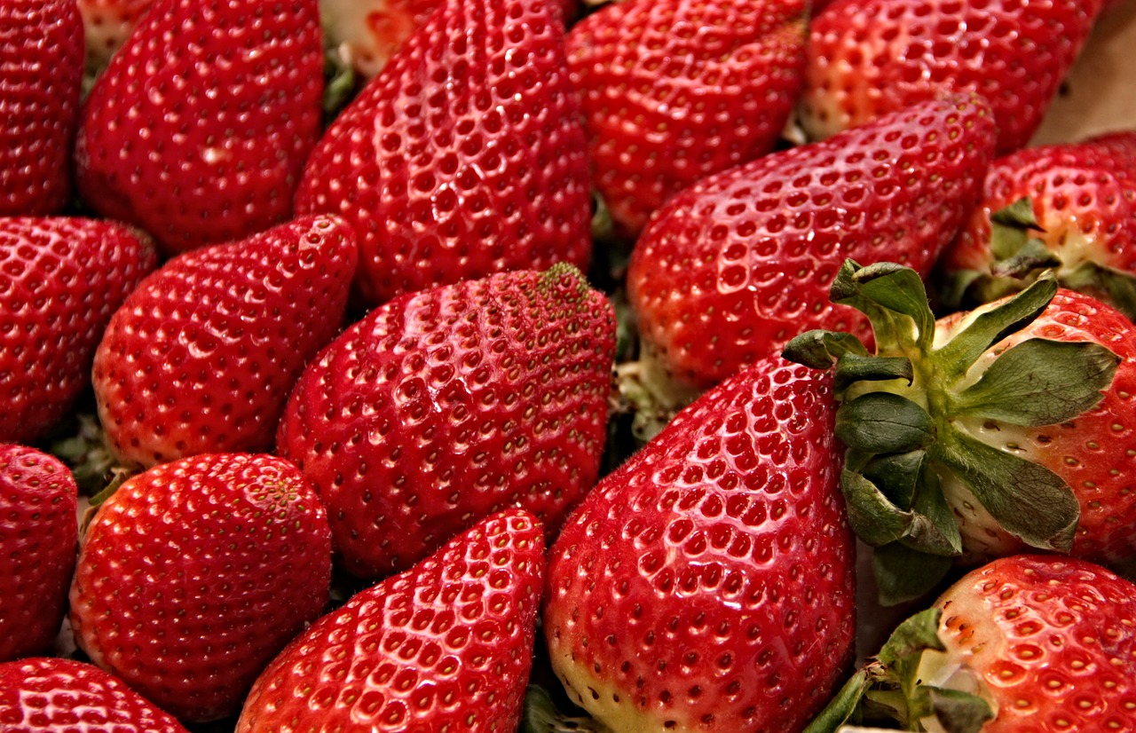 strawberries red sweet free photo