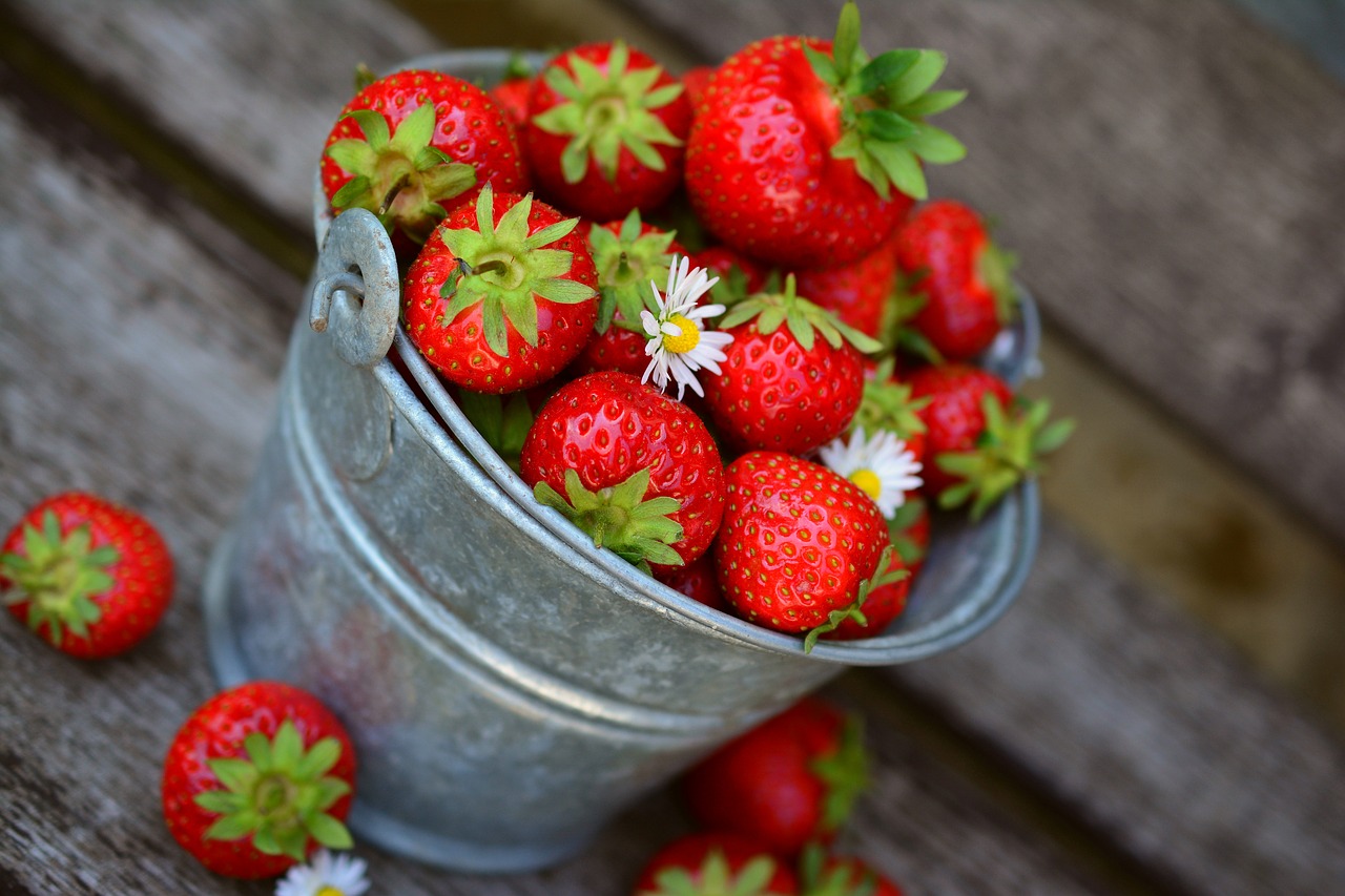strawberries  fruit  delicious free photo