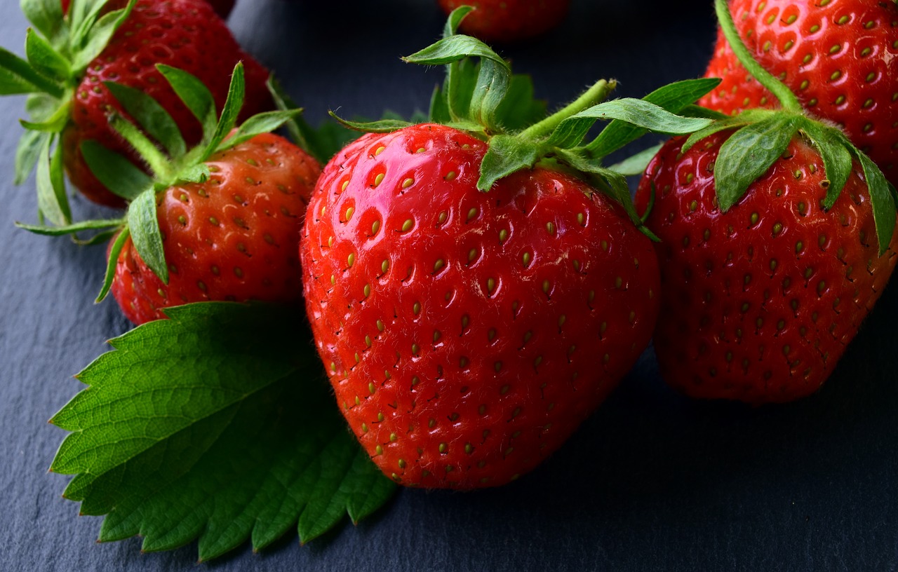 strawberries  red  fresh free photo