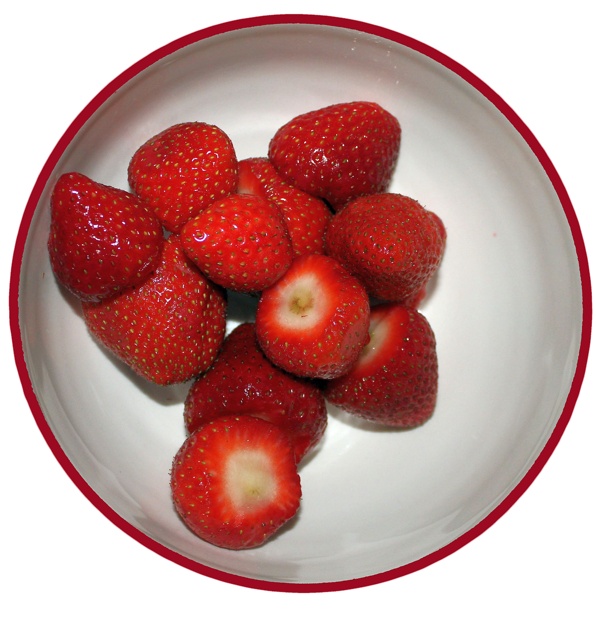 strawberries  bowl  fruit free photo