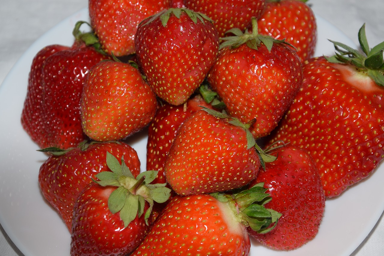 strawberries  fruit  fruits free photo