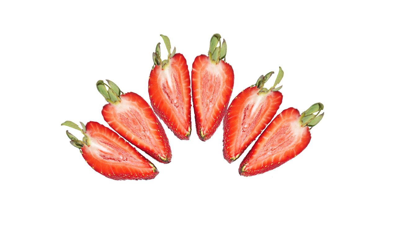 strawberries sliced strawberry free photo