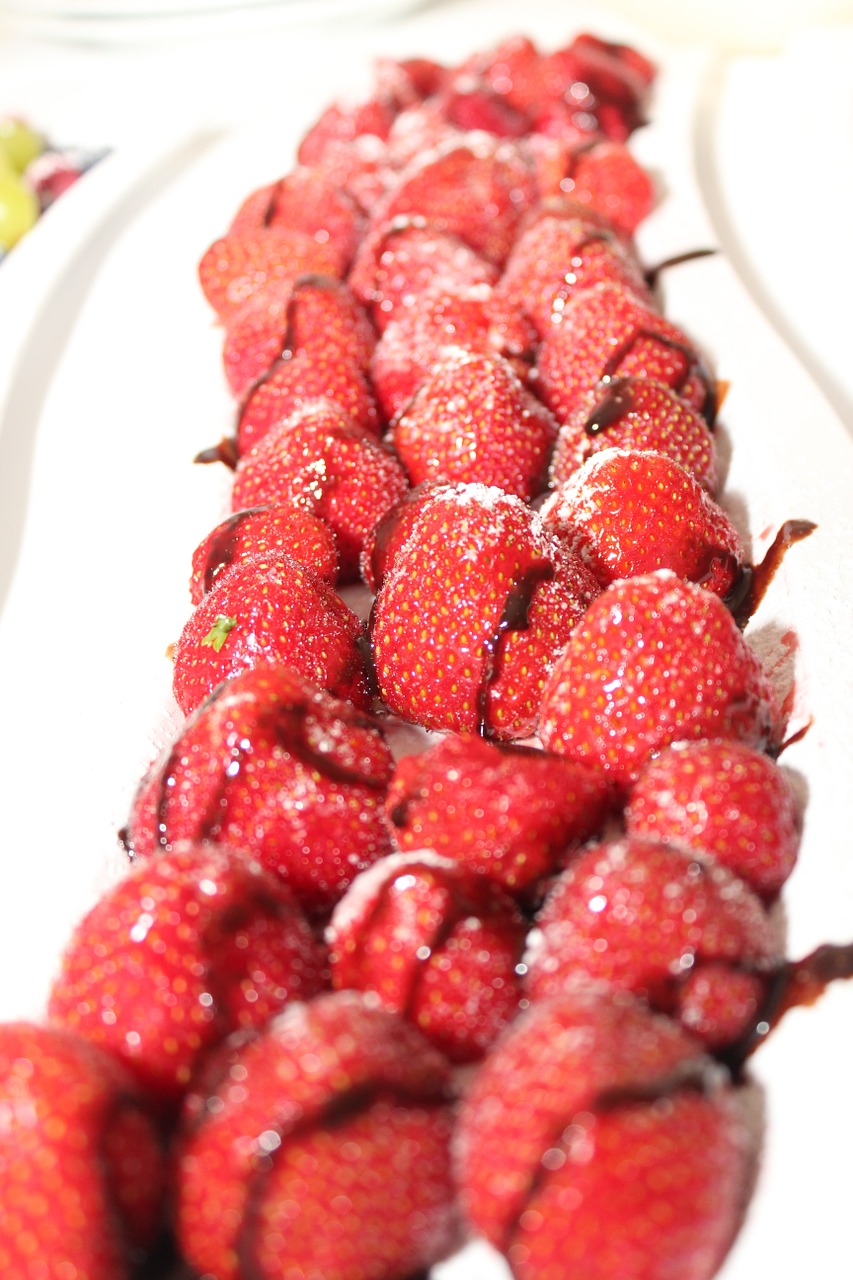strawberries dessert delicious free photo