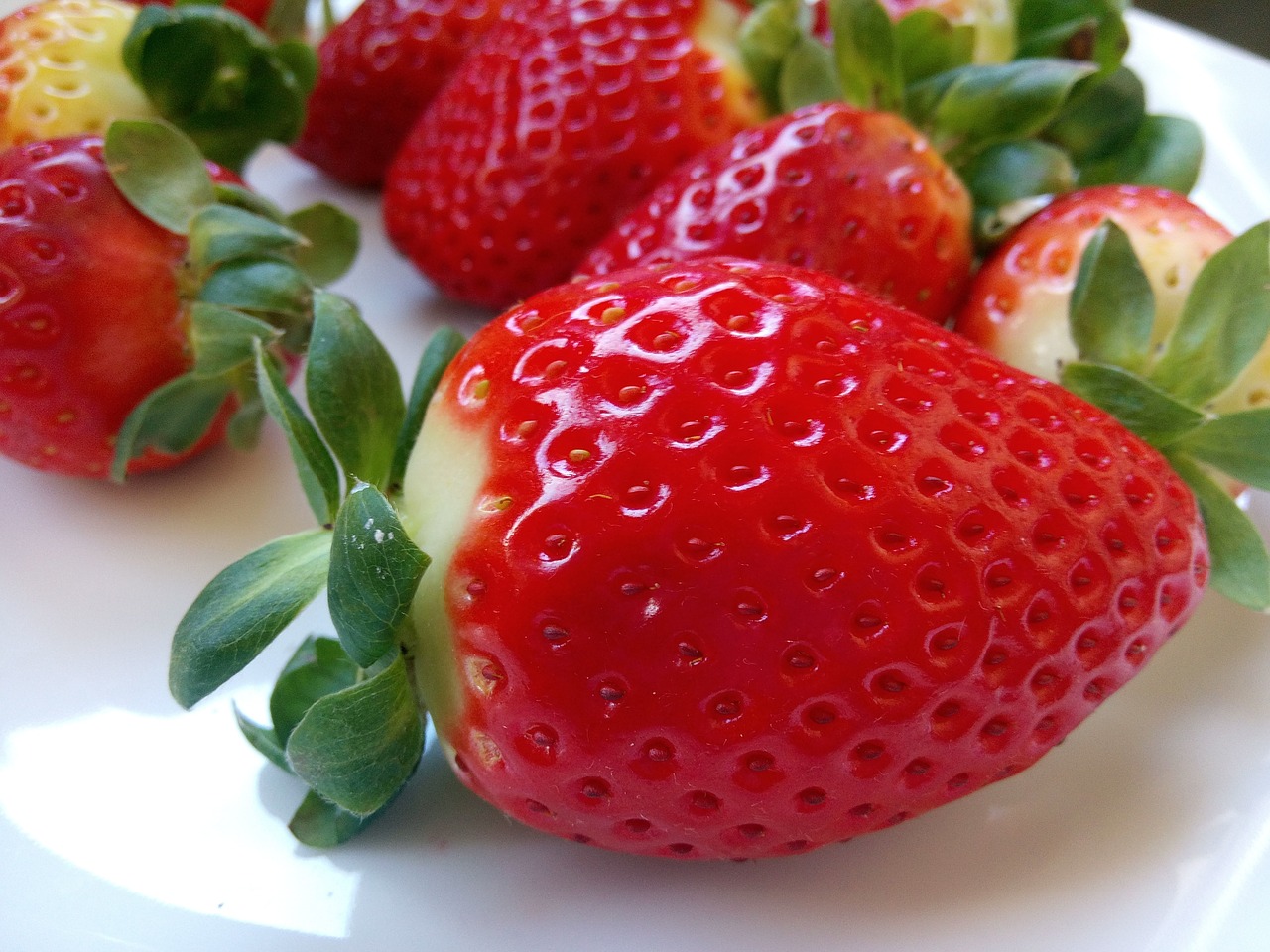 strawberries red food free photo
