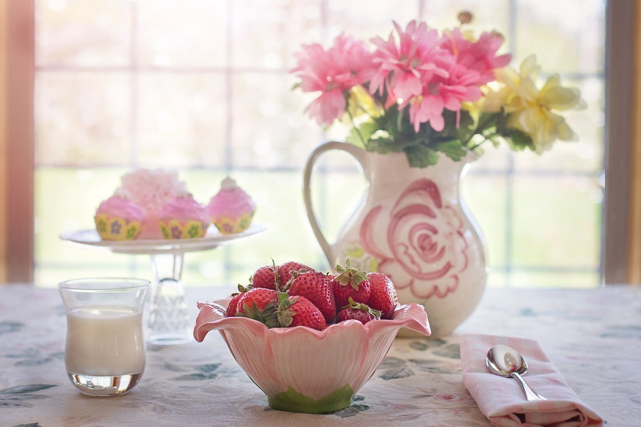 strawberries in bowl summer fruit free photo