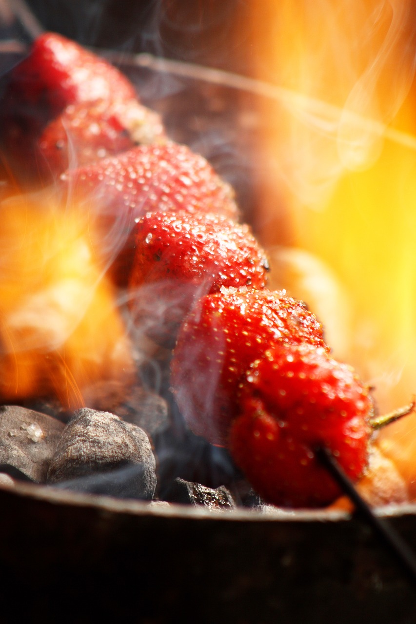 strawberry smoke delicious free photo