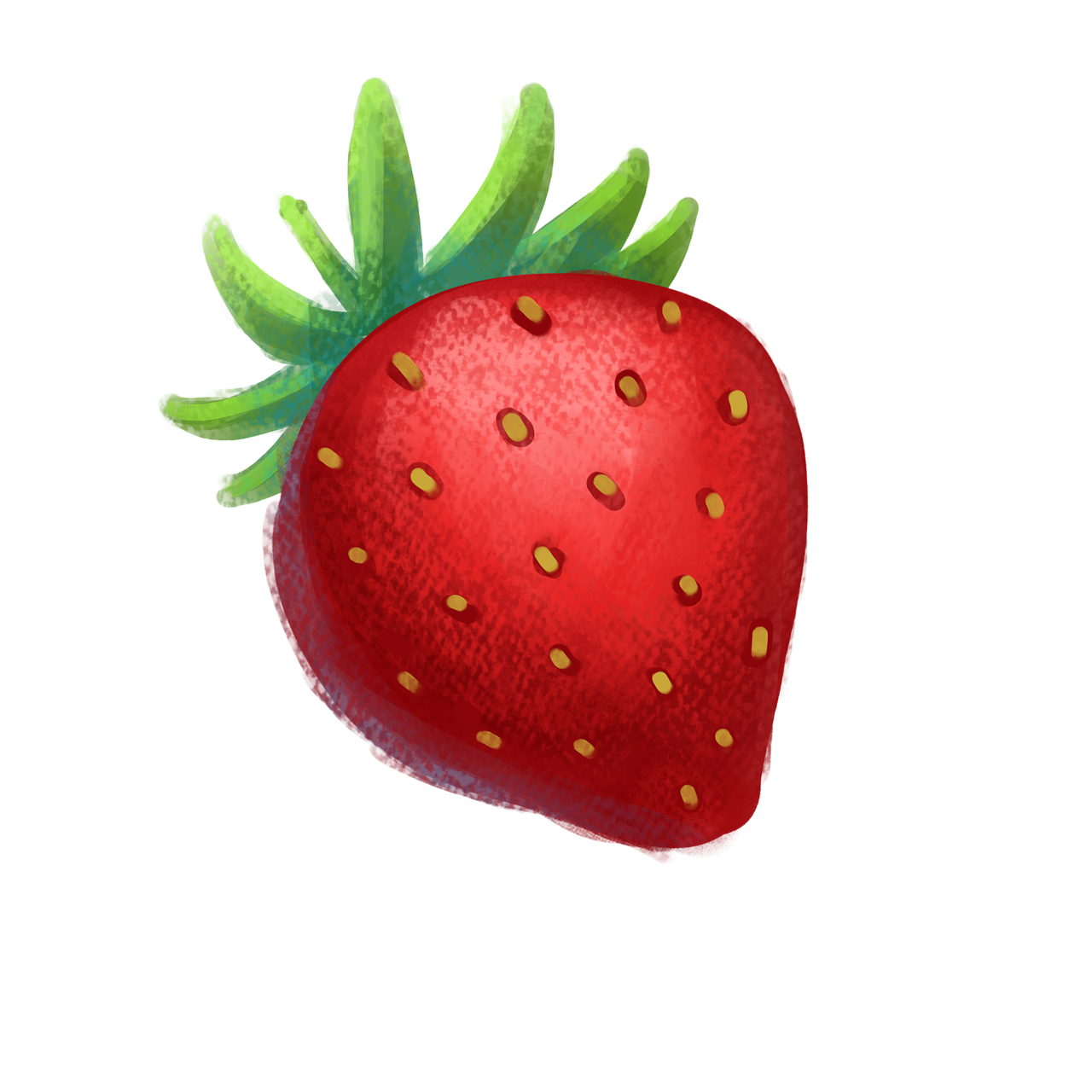 strawberry crayons drawing free photo