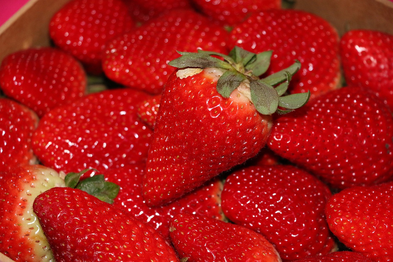 strawberry fruit dessert free photo