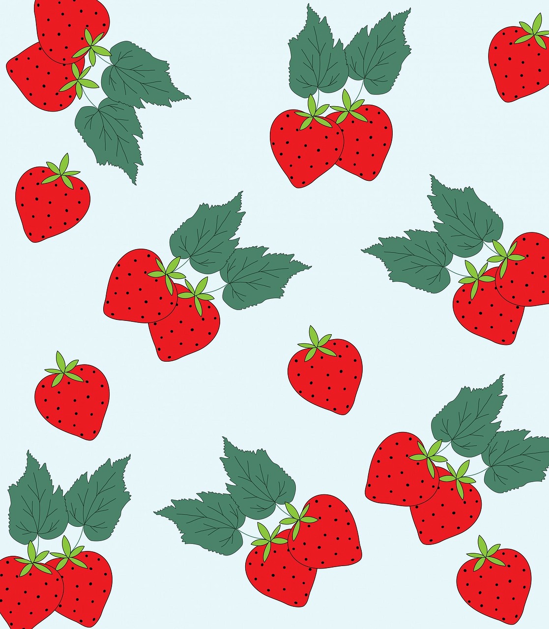 strawberry strawberries art free photo