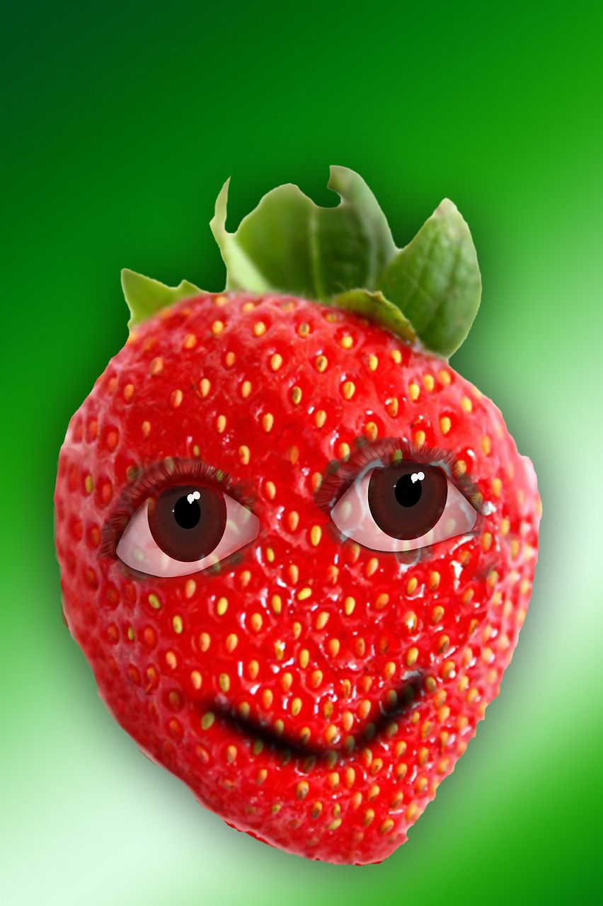 strawberry face males free photo