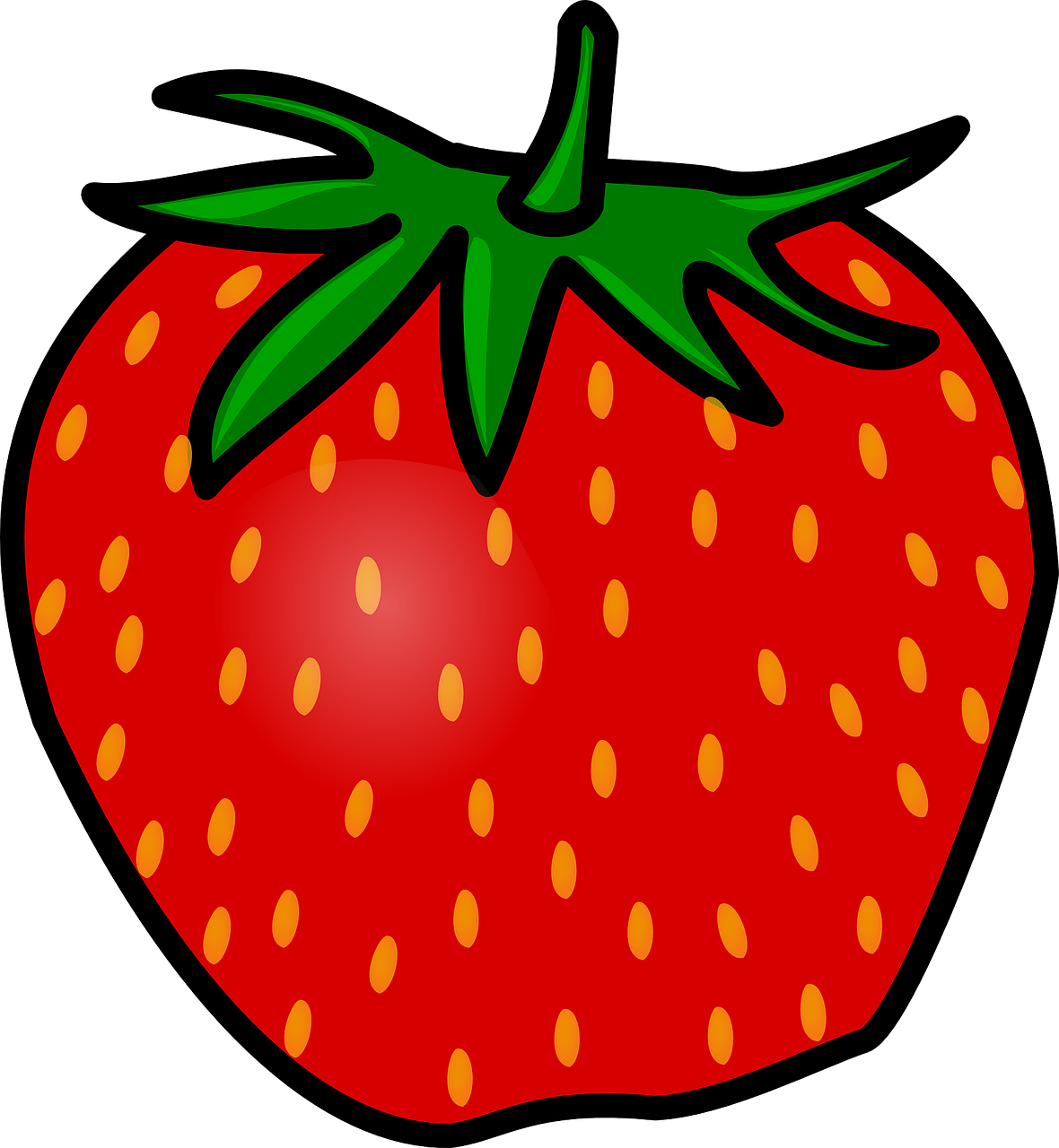 strawberry fruit seeded free photo