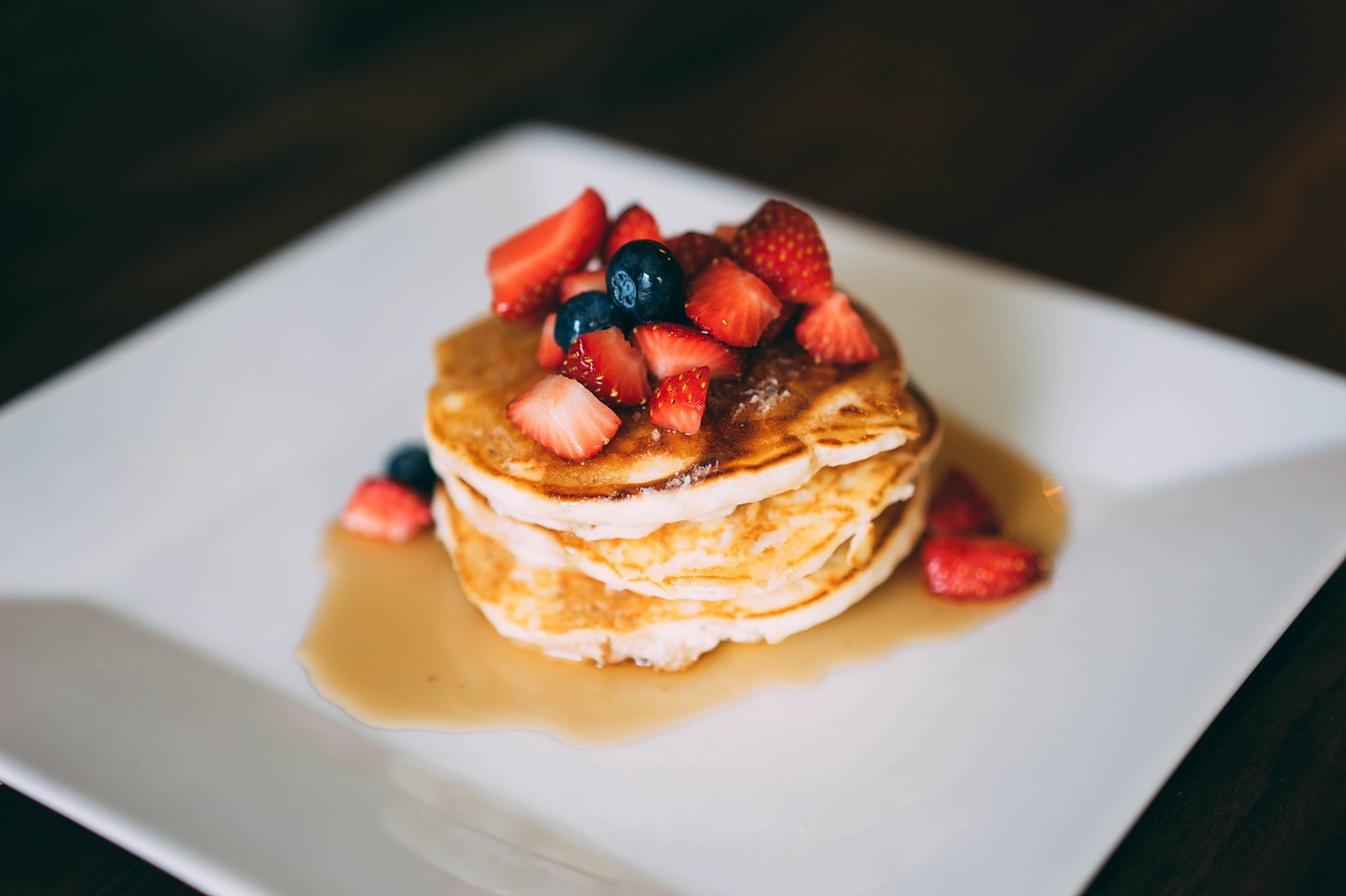 strawberry pancake fruit free photo