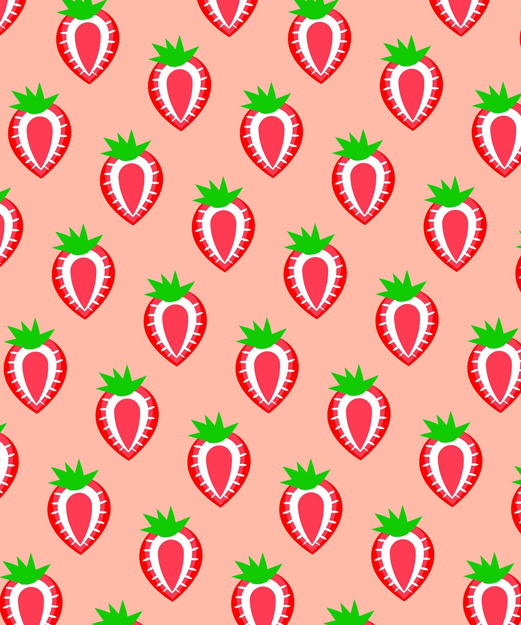 strawberry  pattern  cartoon free photo