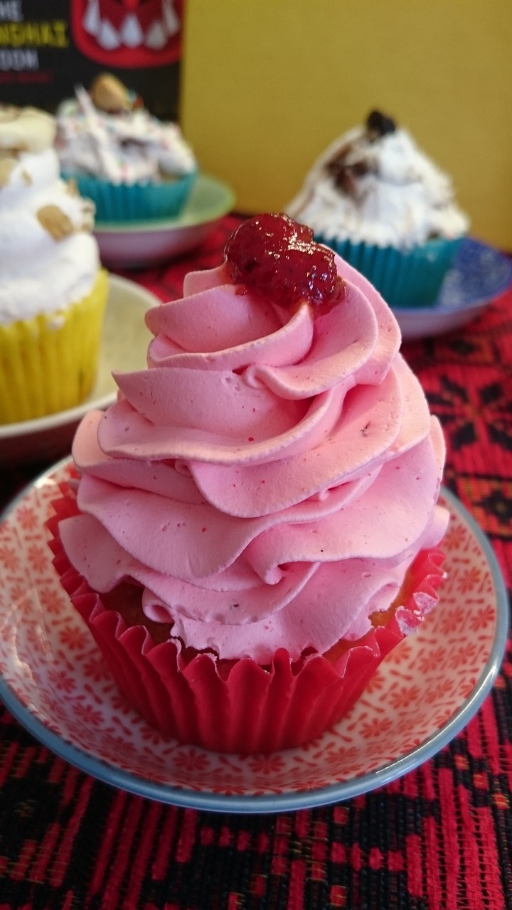 strawberry cupcake dessert free photo