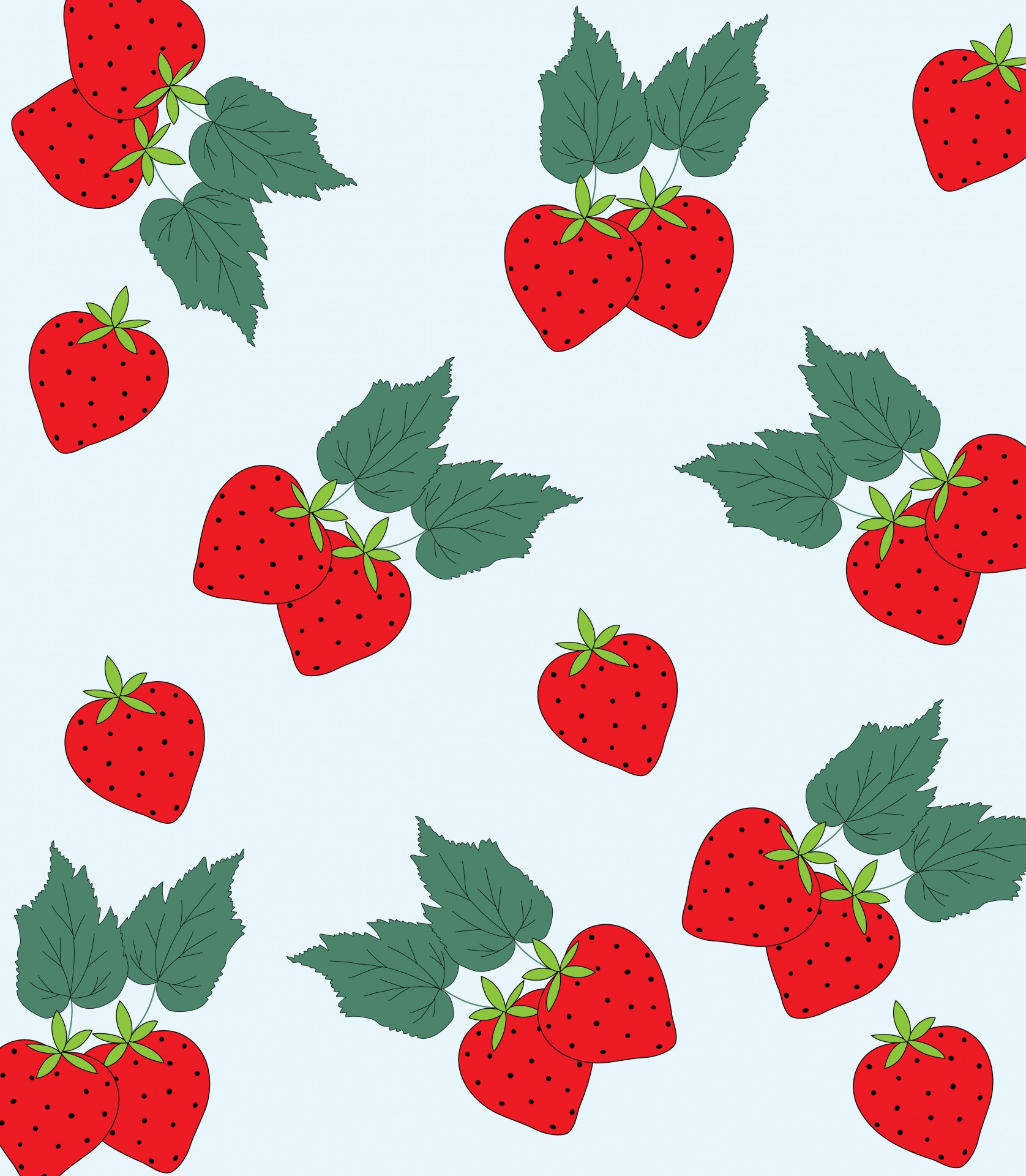 strawberry strawberries art free photo