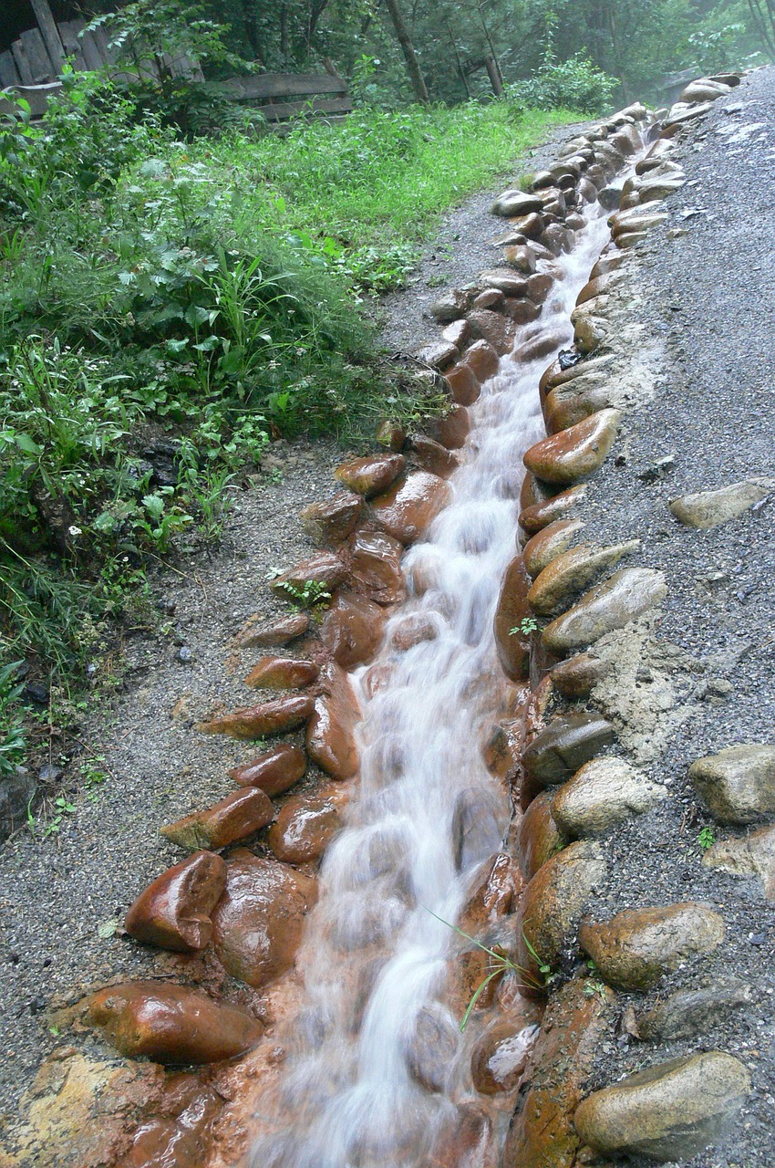 stream water road free photo