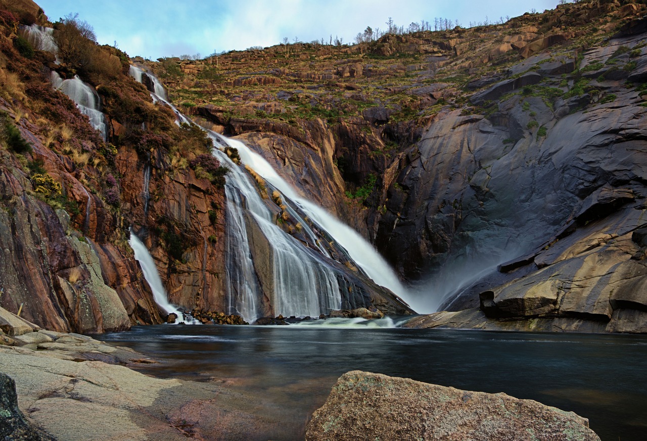 stream water falls free photo