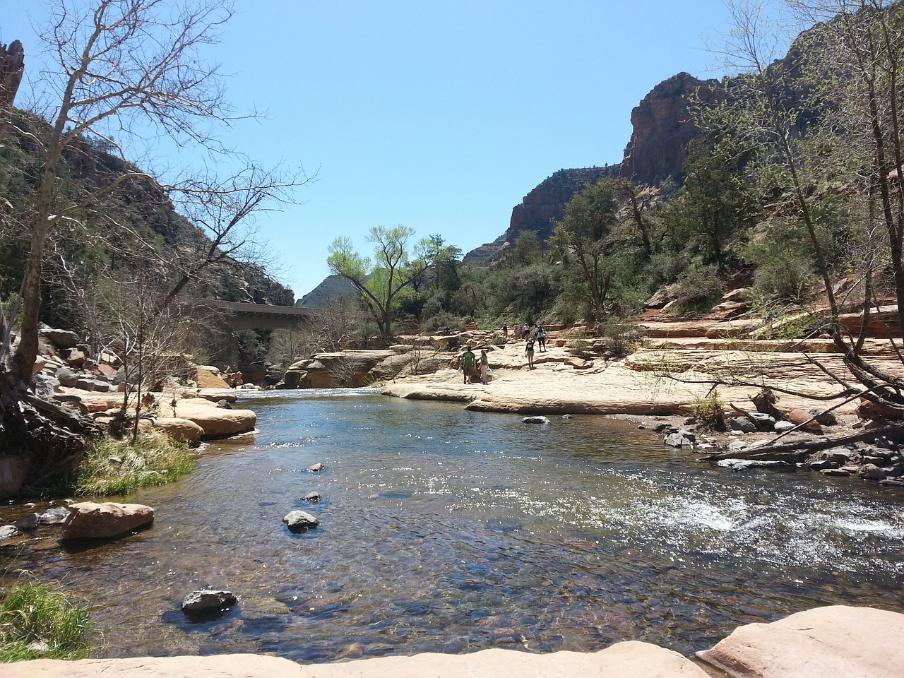 stream mountains arizona free photo