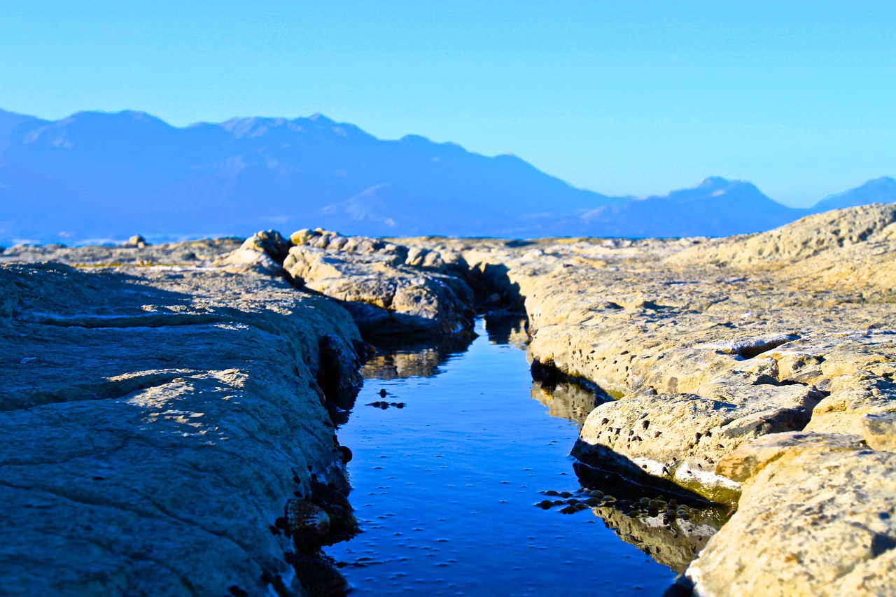 stream rocks surface free photo