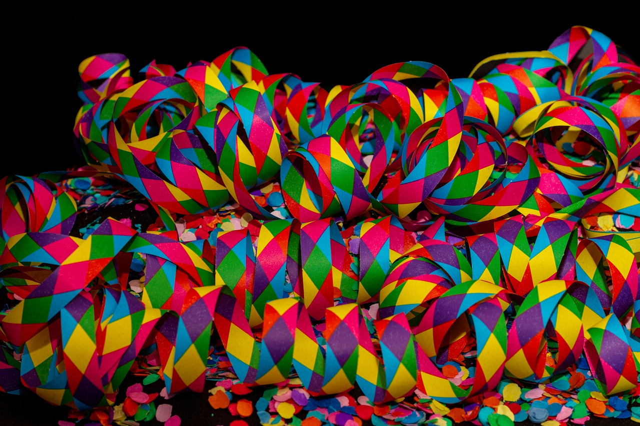 streamer  carnival  confetti free photo