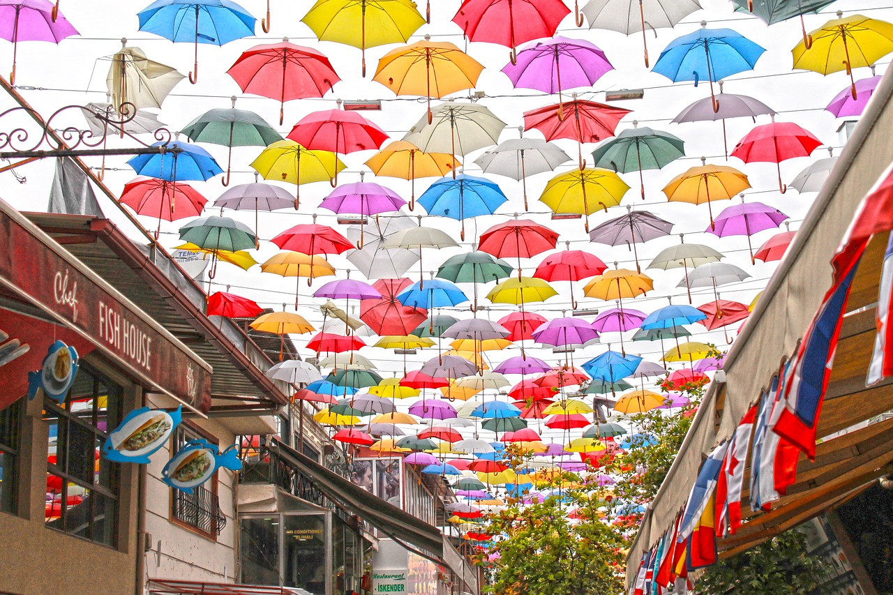 street umbrella antalya free photo