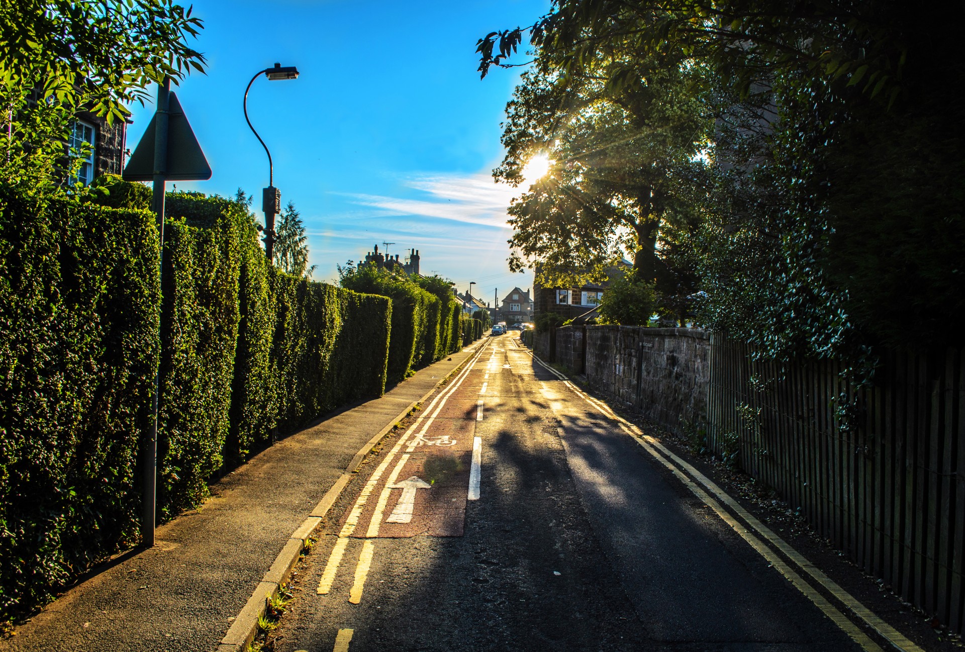 street sidewalk car free photo