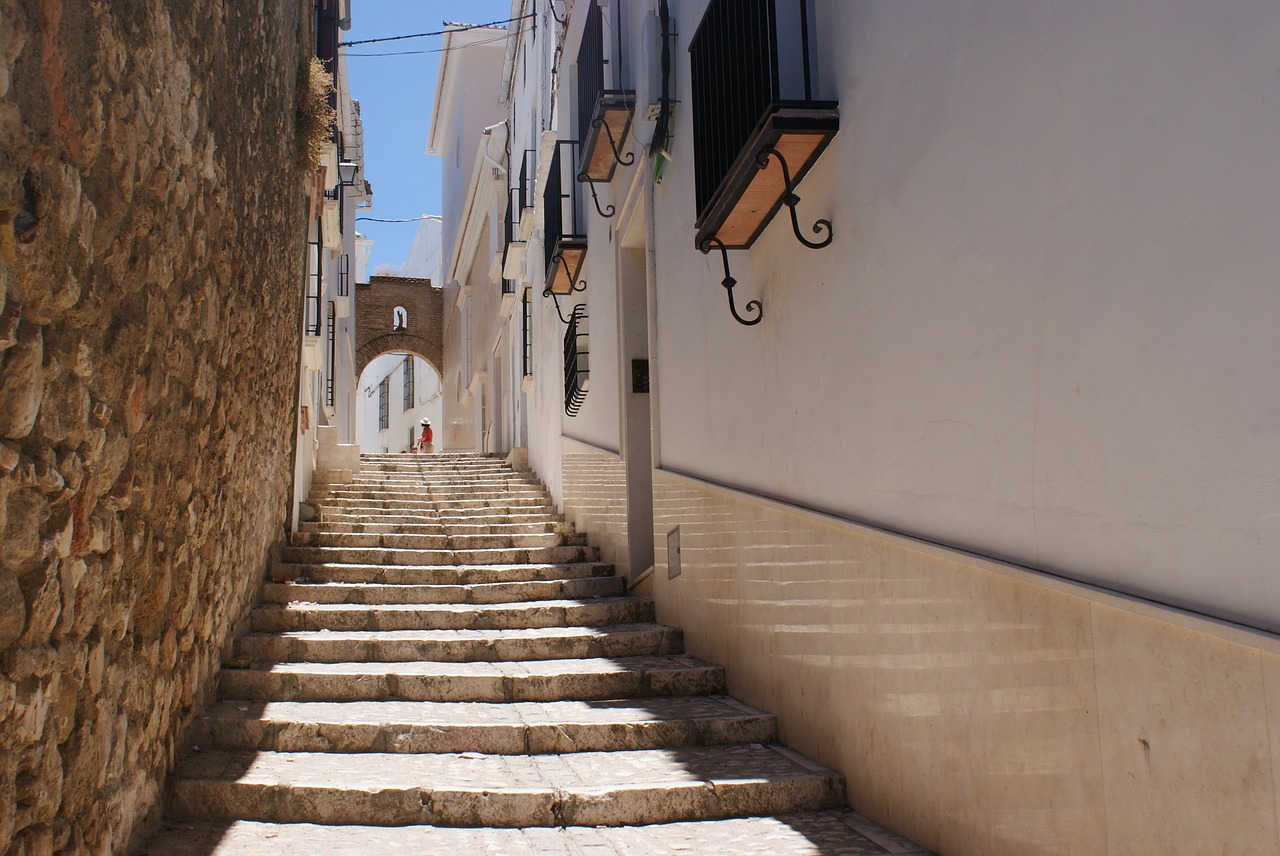 street ladder staircase street free photo