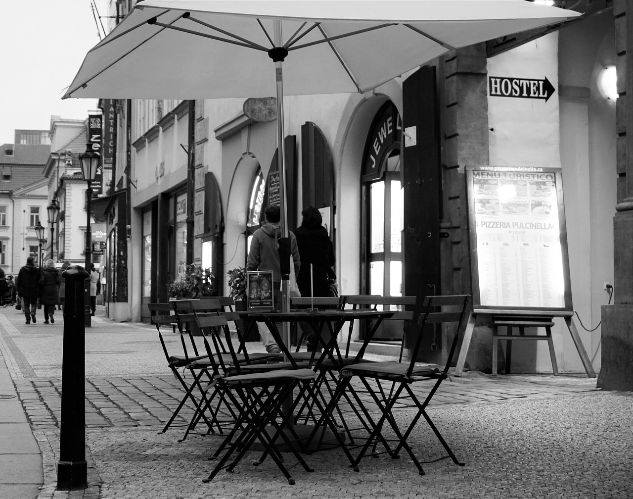 street cafe prague free photo