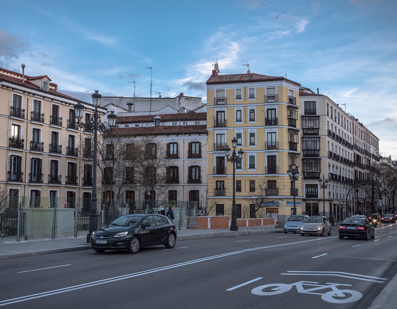 street bicycle bike path free photo