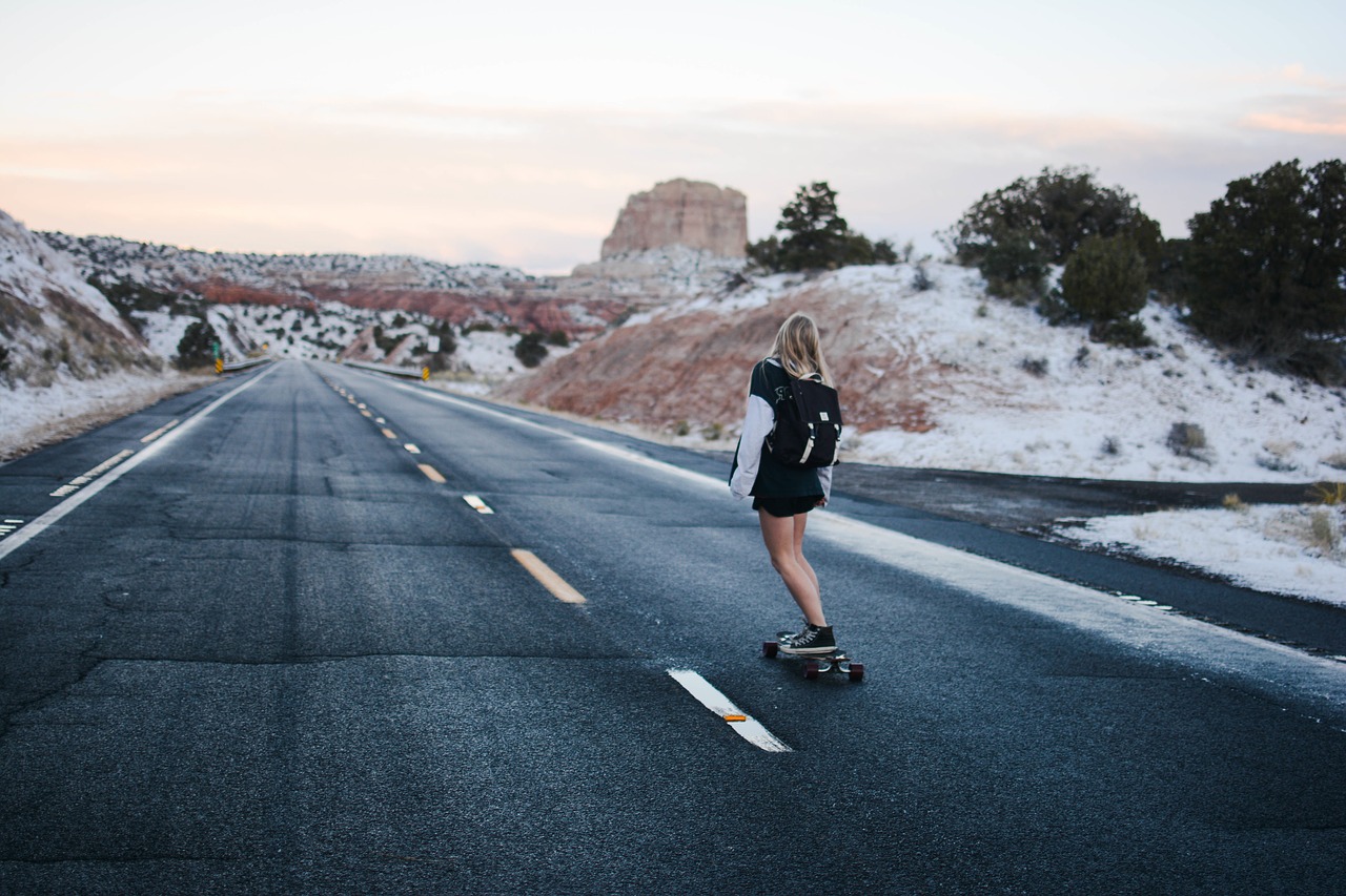 street skate girl free photo