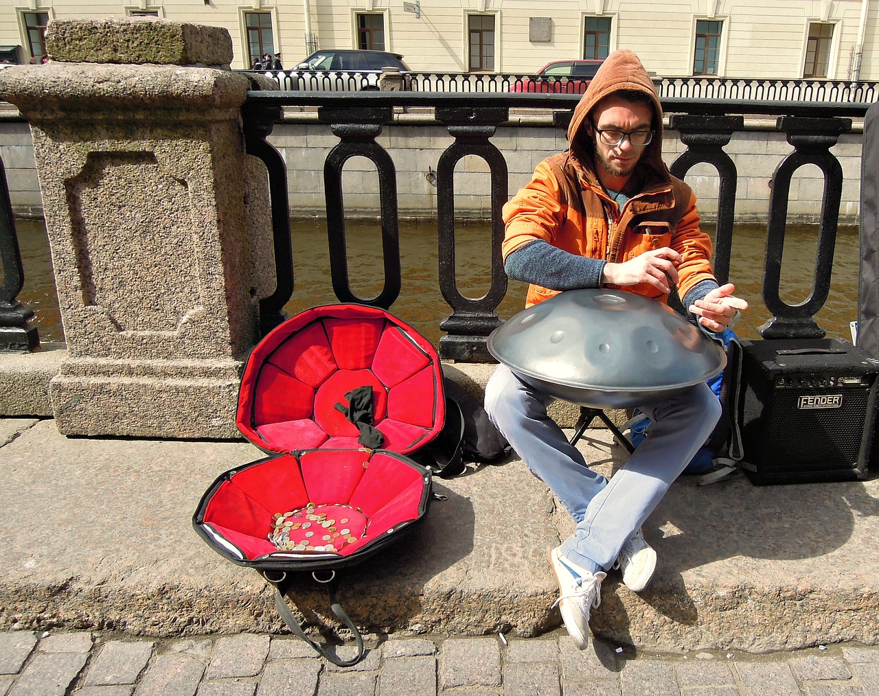 street musician glucopon free photo