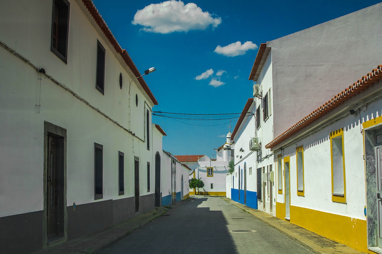 street houses portugal free photo