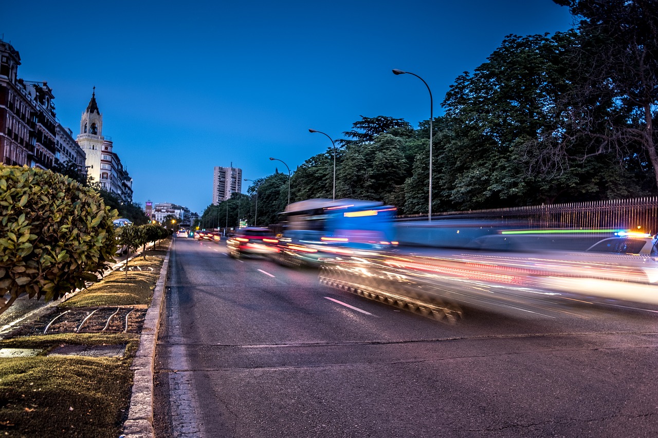 street avenue night free photo