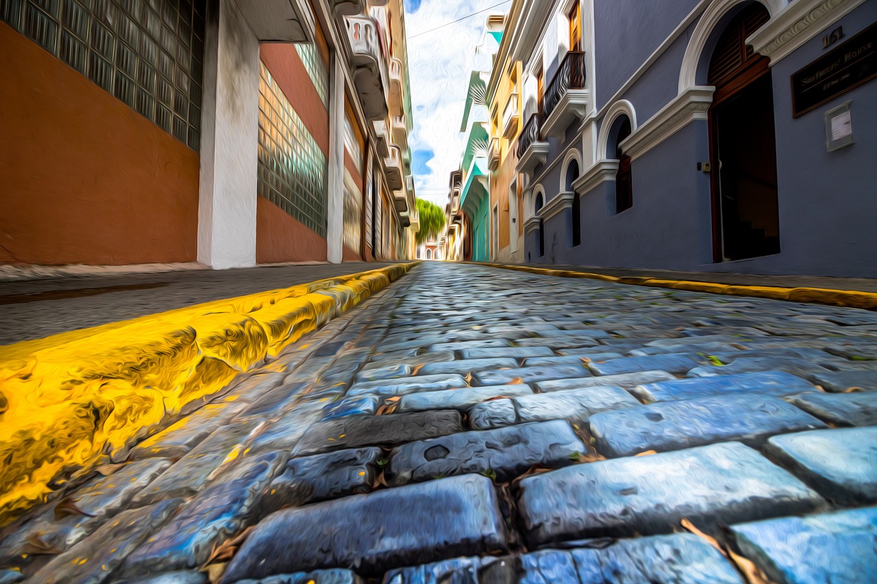 street san juan caribbean free photo